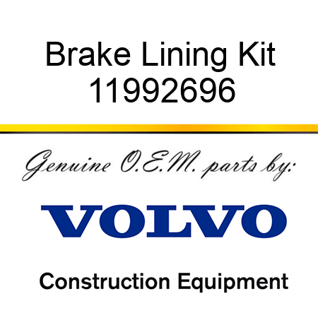 Brake Lining Kit 11992696