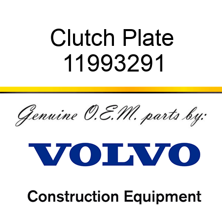 Clutch Plate 11993291