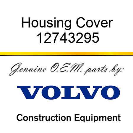 Housing Cover 12743295