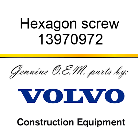 Hexagon screw 13970972