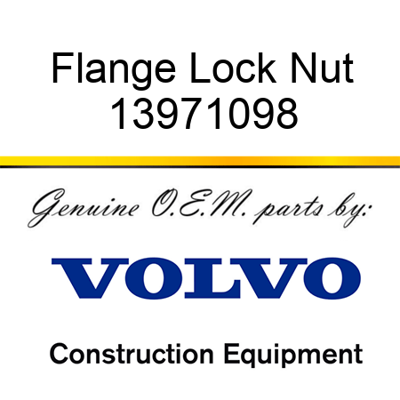 Flange Lock Nut 13971098