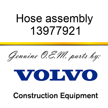 Hose assembly 13977921