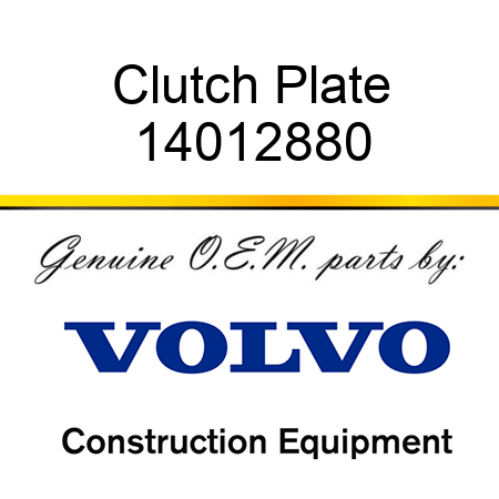 Clutch Plate 14012880