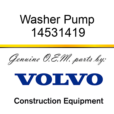 Washer Pump 14531419
