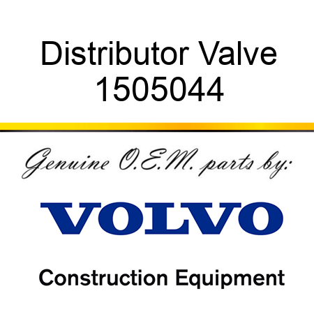 Distributor Valve 1505044