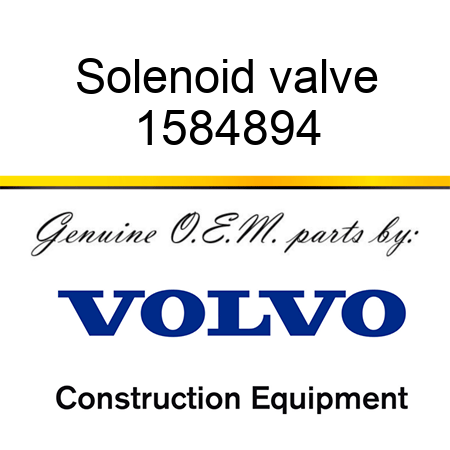 Solenoid valve 1584894