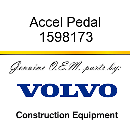 Accel Pedal 1598173