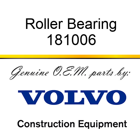 Roller Bearing 181006