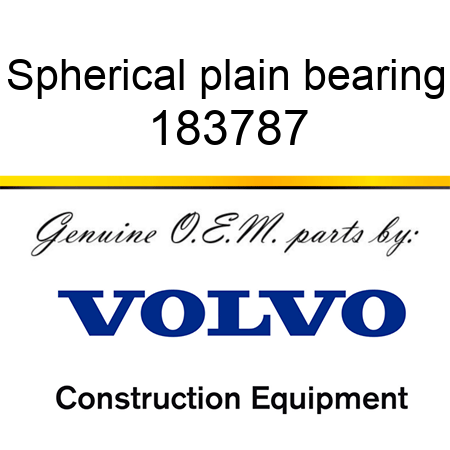 Spherical plain bearing 183787