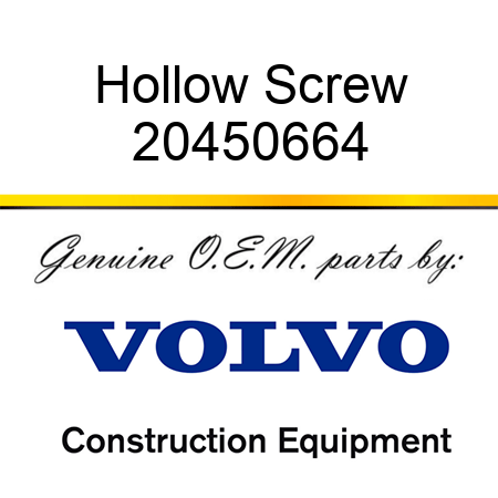 Hollow Screw 20450664