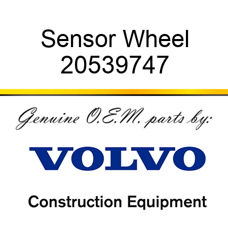 Sensor Wheel 20539747