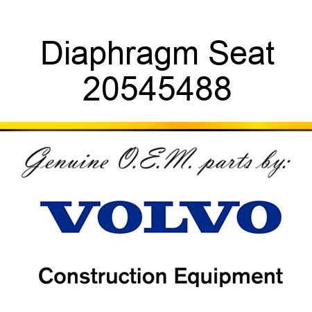 Diaphragm Seat 20545488