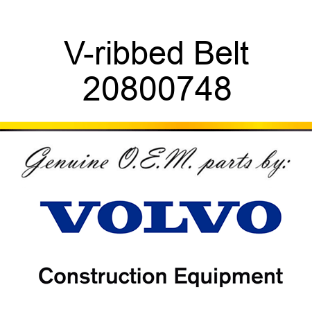 V-ribbed Belt 20800748