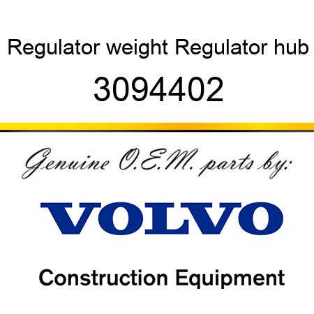 Regulator weight, Regulator hub 3094402