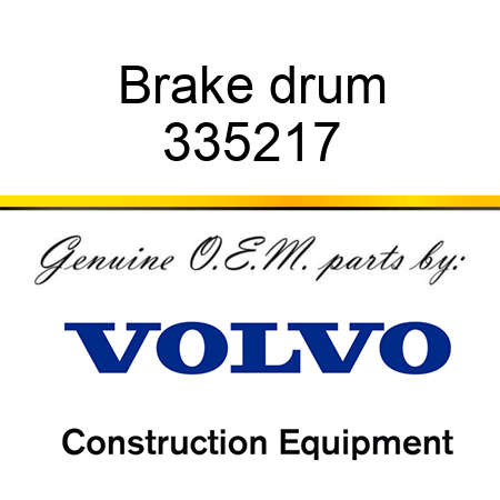 Brake drum 335217