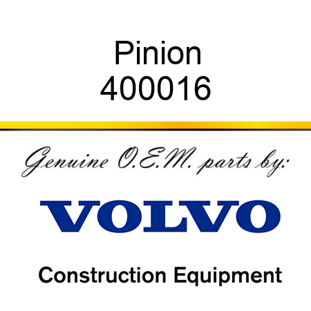 Pinion 400016