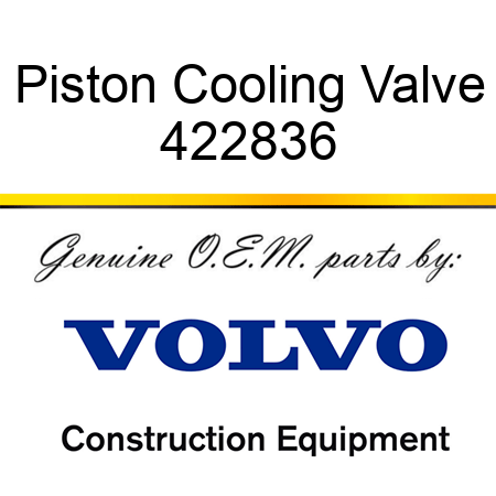 Piston Cooling Valve 422836