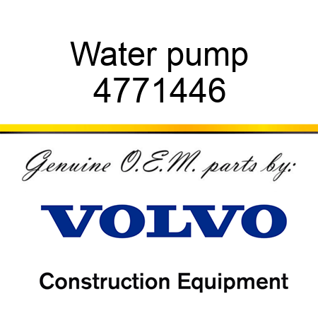 Water pump 4771446