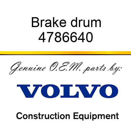 Brake drum 4786640
