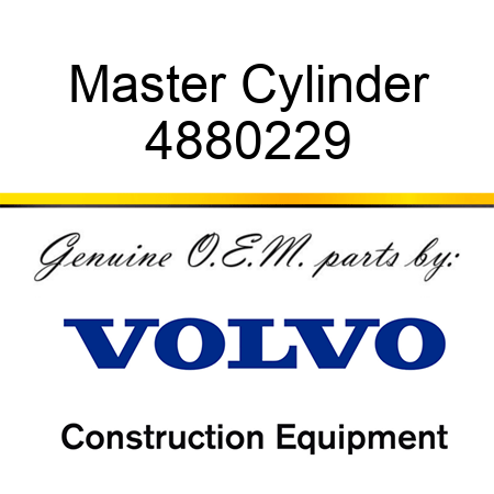 Master Cylinder 4880229