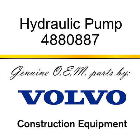 Hydraulic Pump 4880887