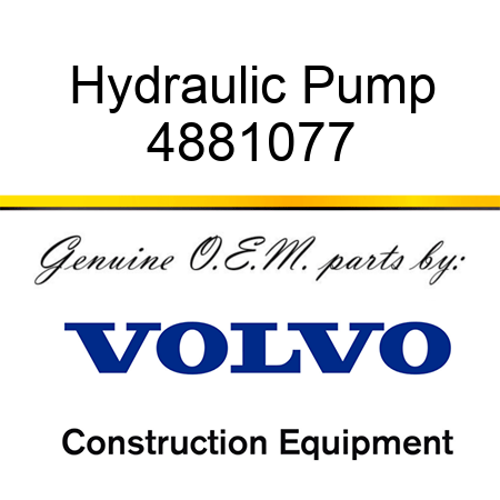 Hydraulic Pump 4881077