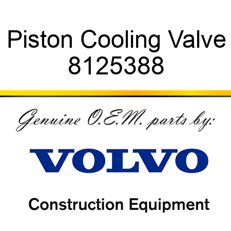 Piston Cooling Valve 8125388