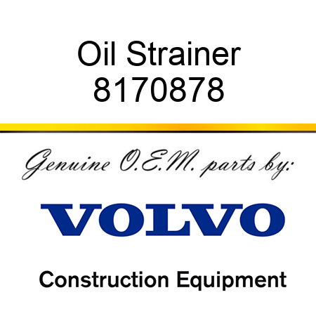 Oil Strainer 8170878