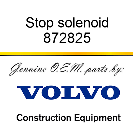 Stop solenoid 872825