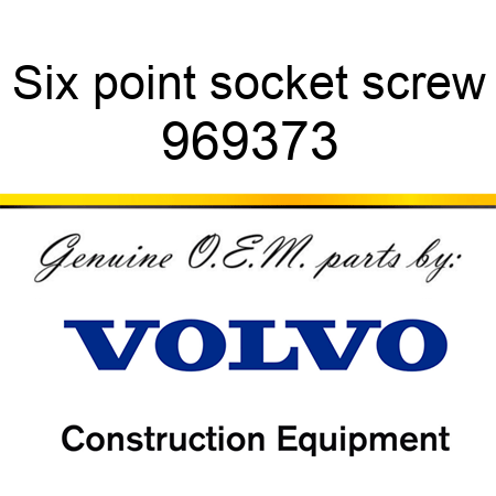 Six point socket screw 969373