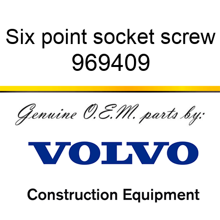 Six point socket screw 969409