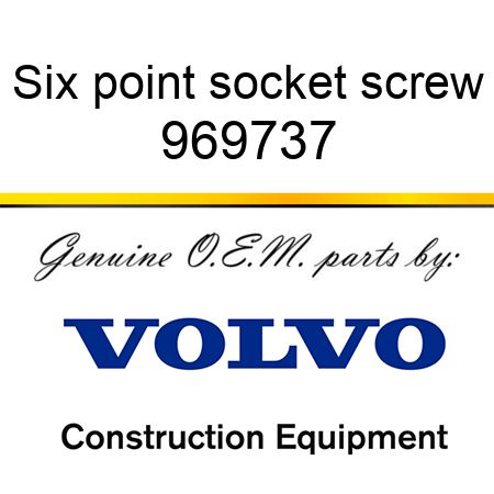 Six point socket screw 969737