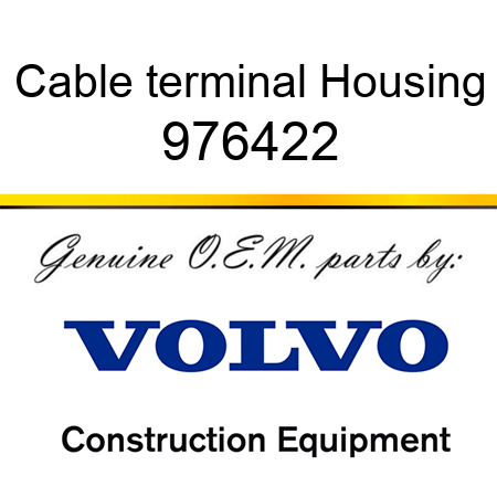 Cable terminal, Housing 976422