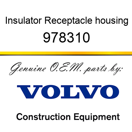 Insulator, Receptacle housing 978310