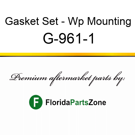 Gasket Set - Wp Mounting G-961-1