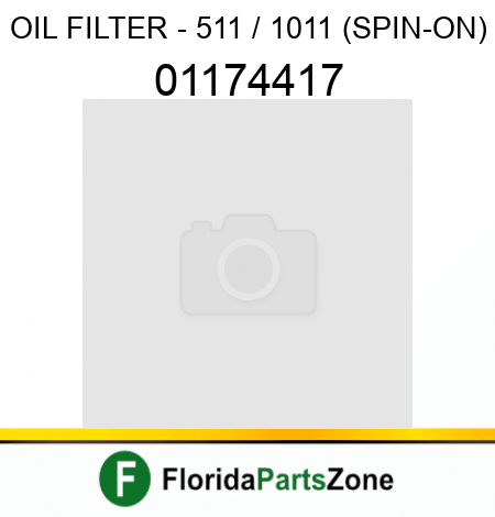 OIL FILTER - 511 / 1011 (SPIN-ON) 01174417